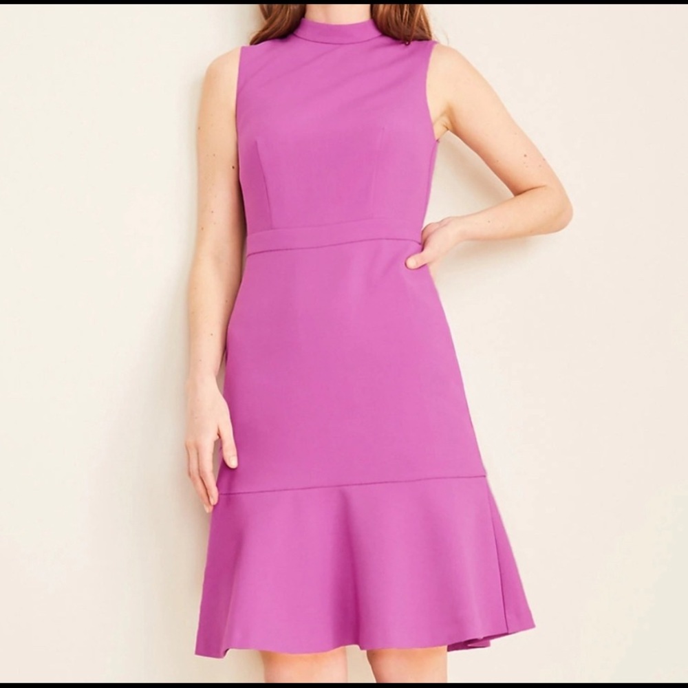 Ann Taylor high neck sleeveless dress